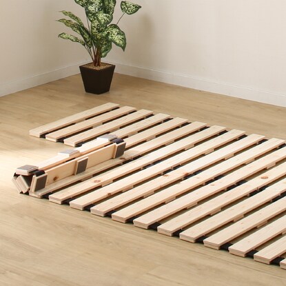 Semi-double roll-up cypress slat bed (COR)