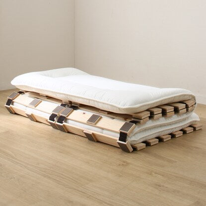 Semi-double roll-up cypress slat bed (COR)