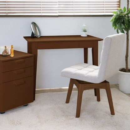 Natural wood slim desk (width 90cm GRC WN)