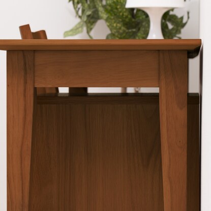 Natural wood slim desk (width 90cm GRC WN)