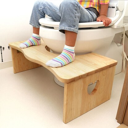 Leave it installed and it won't get in the way! Children's toilet step stool with 29cm opening (CSL290NA)