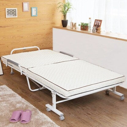 Compact short single folding bed (width 98 x depth 190 cm WH)