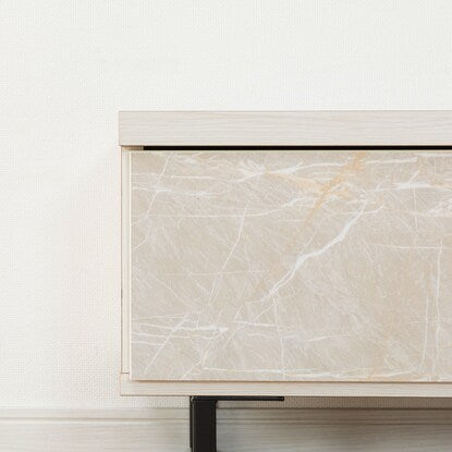 Luxurious marble-like TV stand (WH)