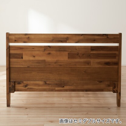 Natural wood acacia bed frame (flat frame D)