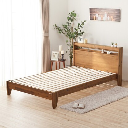 Natural wood acacia bed frame (cabinet frame SD)