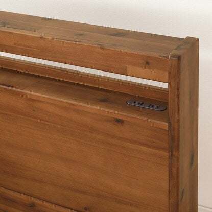 Natural wood acacia bed frame (cabinet frame SD)