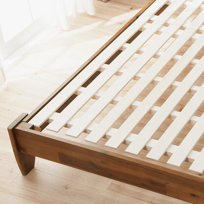 Natural wood acacia bed frame (cabinet frame SD)