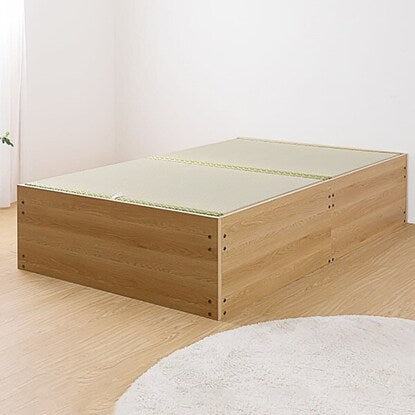 Semi-double headless large capacity storage tatami bed (YHN NA)