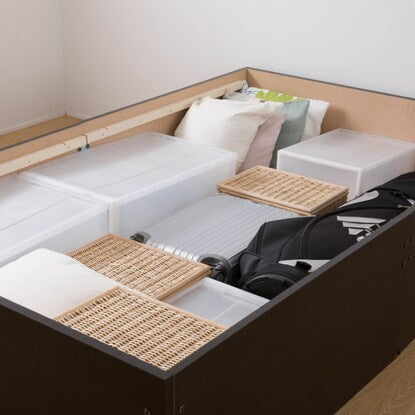 Single headless large capacity storage tatami bed (YHN BR)