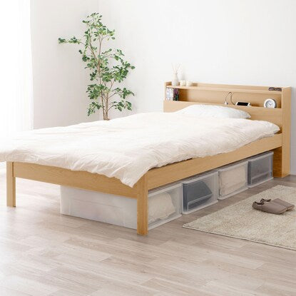 Semi-double high-density paulownia slat bed frame (NA2)