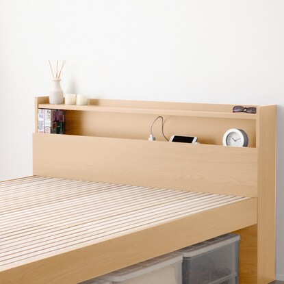 Semi-double high-density paulownia slat bed frame (NA2)