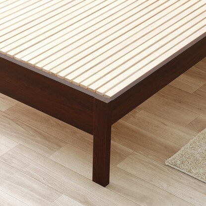 Single high-density paulownia slat bed frame (BR2)