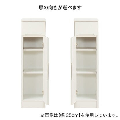 Slim counter (20cm wide) with doors that can be set in any direction