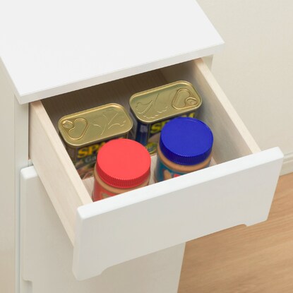 Slim counter (width 30cm) with doors that can be set in any direction