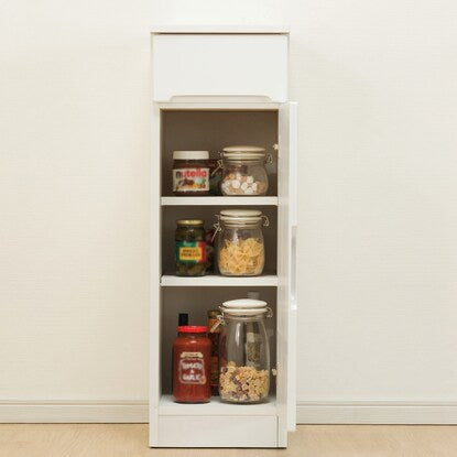 Slim counter (width 30cm) with doors that can be set in any direction