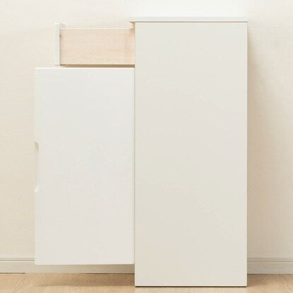 Slim counter (width 35cm) with doors that can be set in any direction