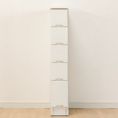 Slim counter with drawers selectable in 5cm increments (15cm width)