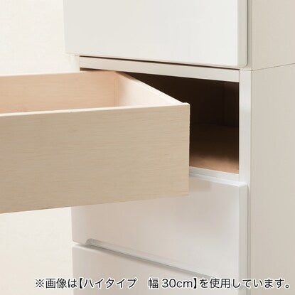 Slim counter with drawers selectable in 5cm increments (15cm width)