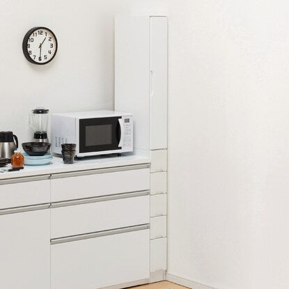 Gap storage with freely adjustable door direction (panel door + drawer type, width 15cm)