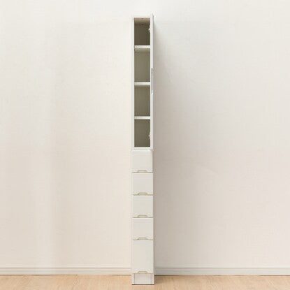 Gap storage with freely adjustable door direction (panel door + drawer type, width 15cm)