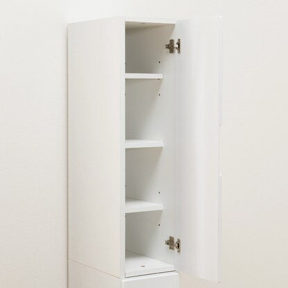 Gap storage with freely adjustable door direction (panel door + drawer type, width 25cm)