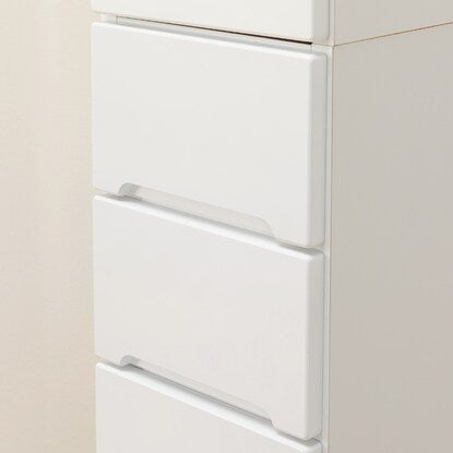 Gap storage with freely adjustable door direction (panel door + drawer type, width 25cm)