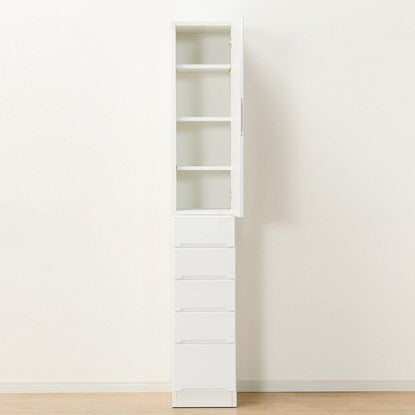 Gap storage with freely adjustable door direction (panel door + drawer type, width 30cm)