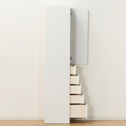 Gap storage with freely adjustable door direction (panel door + drawer type, width 30cm)