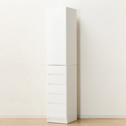 Gap storage with freely adjustable door direction (panel door + drawer type, width 35cm)