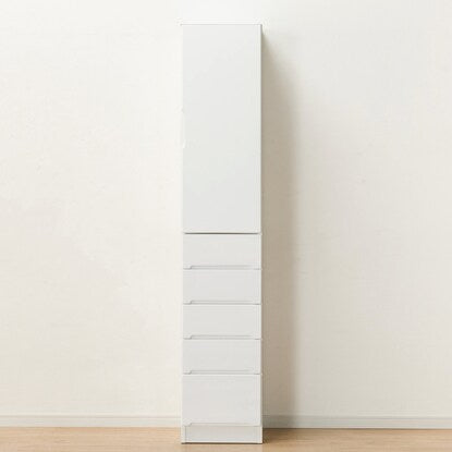 Gap storage with freely adjustable door direction (panel door + drawer type, width 35cm)