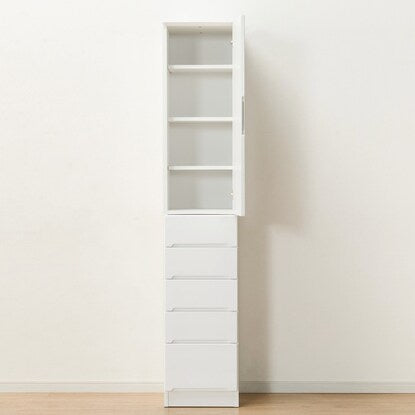 Gap storage with freely adjustable door direction (panel door + drawer type, width 35cm)