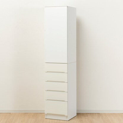 Gap storage with freely adjustable door direction (panel door + drawer type, width 40cm)