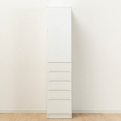 Gap storage with freely adjustable door direction (panel door + drawer type, width 40cm)