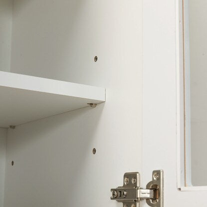 Gap storage with freely adjustable door direction (glass door + drawer type, width 25cm)