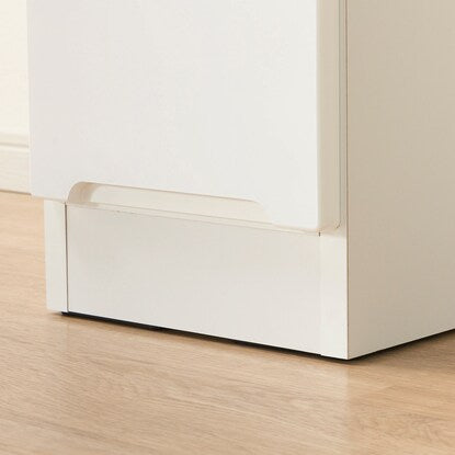 Gap storage with freely adjustable door direction (glass door + drawer type, width 25cm)