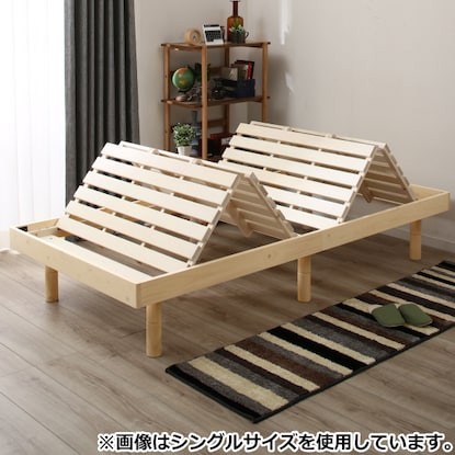 Single bed frame with 3 adjustable heights (N-Laclean NA)