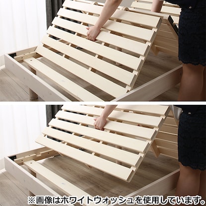 Single bed frame with 3 adjustable heights (N-Laclean NA)