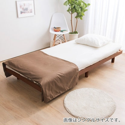 Semi-double bed frame with legs and no headboard (SRN WN)