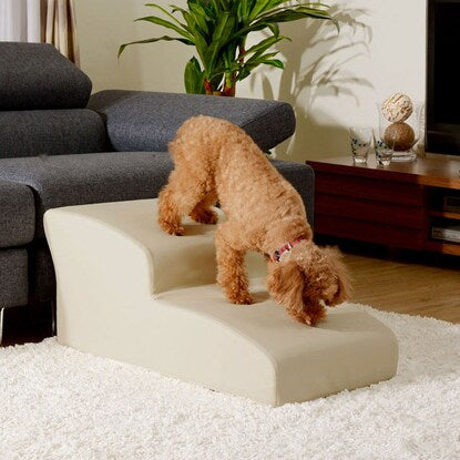 Dog Step 2-step Toy Poodle Model (Ivory)