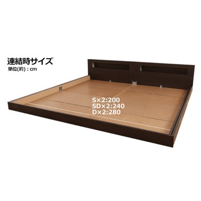 Single floor bed frame with shelf, lighting and power outlet (KWNJ NA)