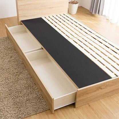 Single bed frame with storage and lighting (TRT NA)