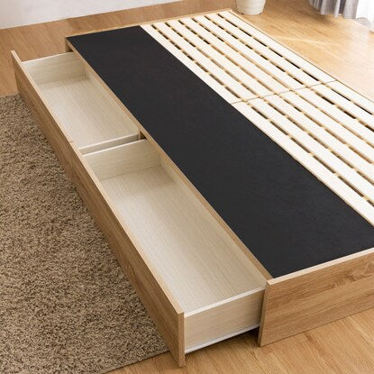 Single headless bed frame with storage (TRT NA)