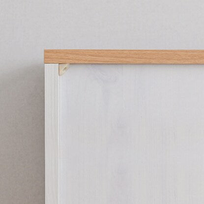 Scandinavian-style cupboard with stone-like glass (width 58cm NA/WH)