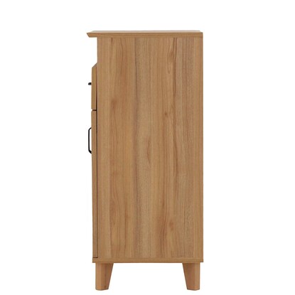 Scandinavian-style cabinet with stone-like glass (70cm wide, NA)