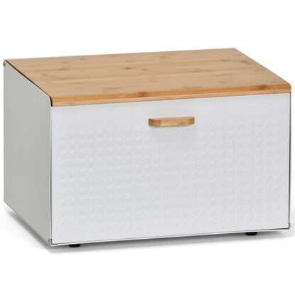 Large bread case with shelf that blends in with your interior (white)