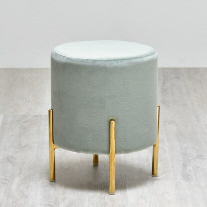 Velour-like cylindrical stool (MGR)