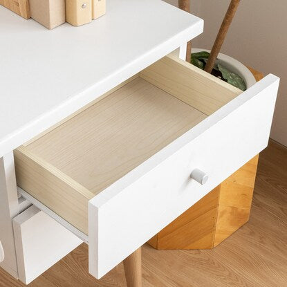 Scandinavian style slim desk (depth 40cm SN WH)