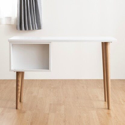 Scandinavian style slim desk (depth 40cm SN WH)