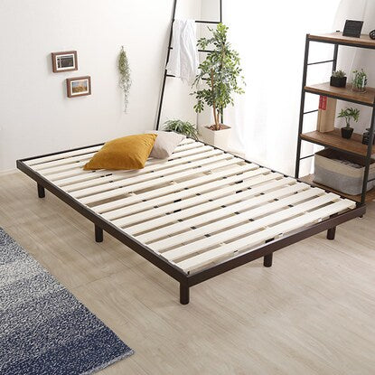 Natural wood 3-level height adjustable bed with legs (D DBR)