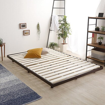 Natural wood 3-level height adjustable bed with legs (D DBR)